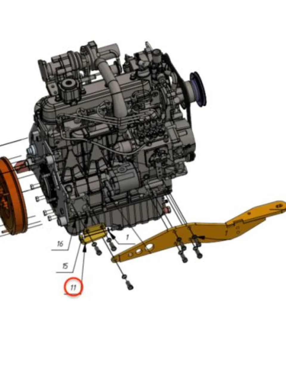 Small engine bracket