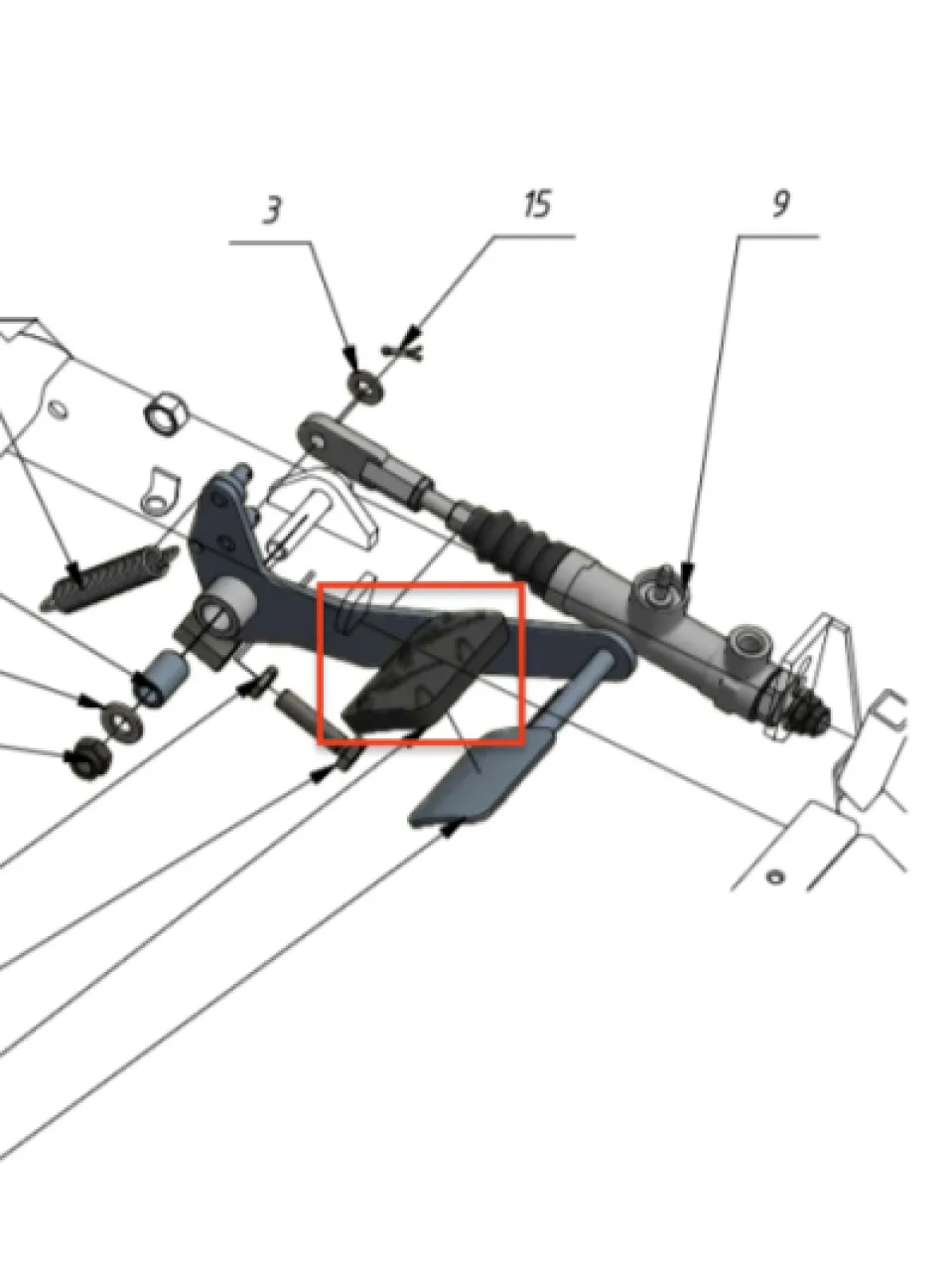Clutch pedal cover