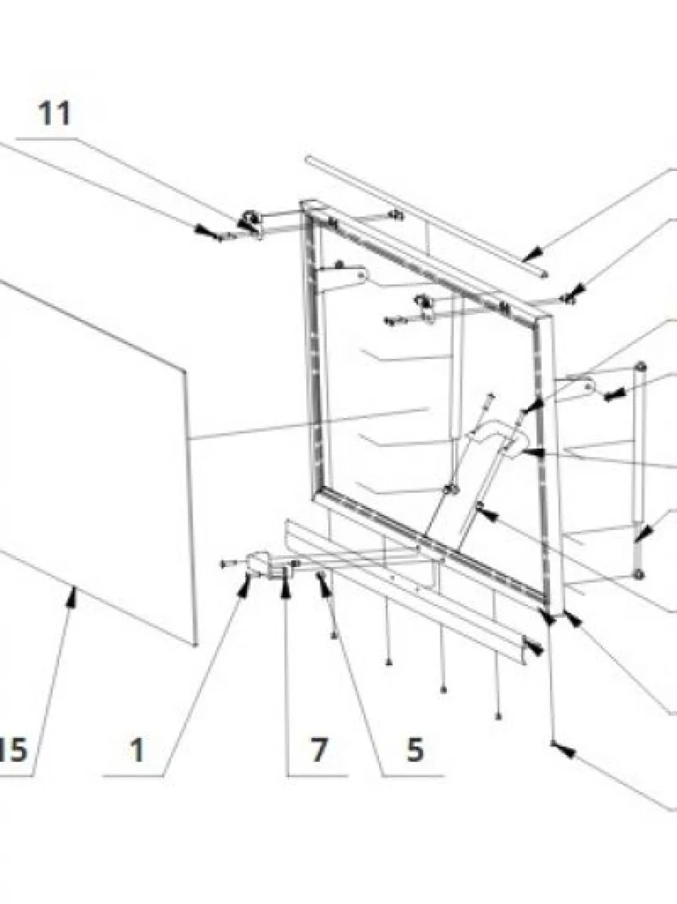 Rear window assembly