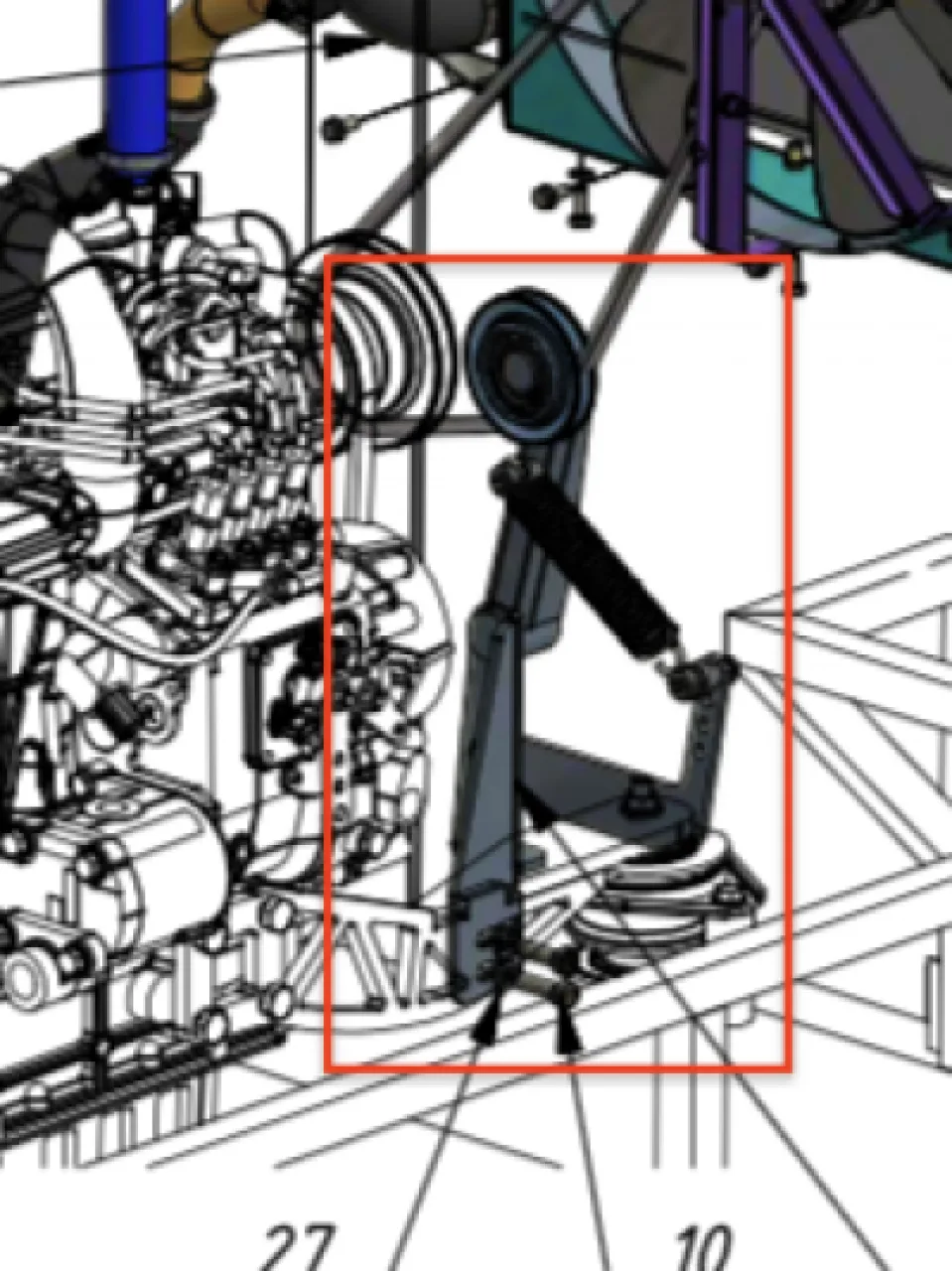 Fan belt tensioner
