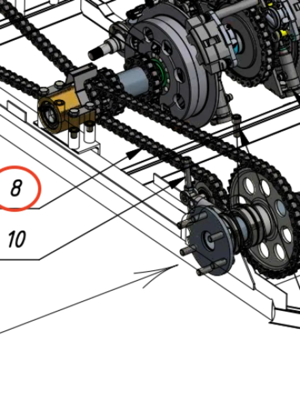 Rear chain