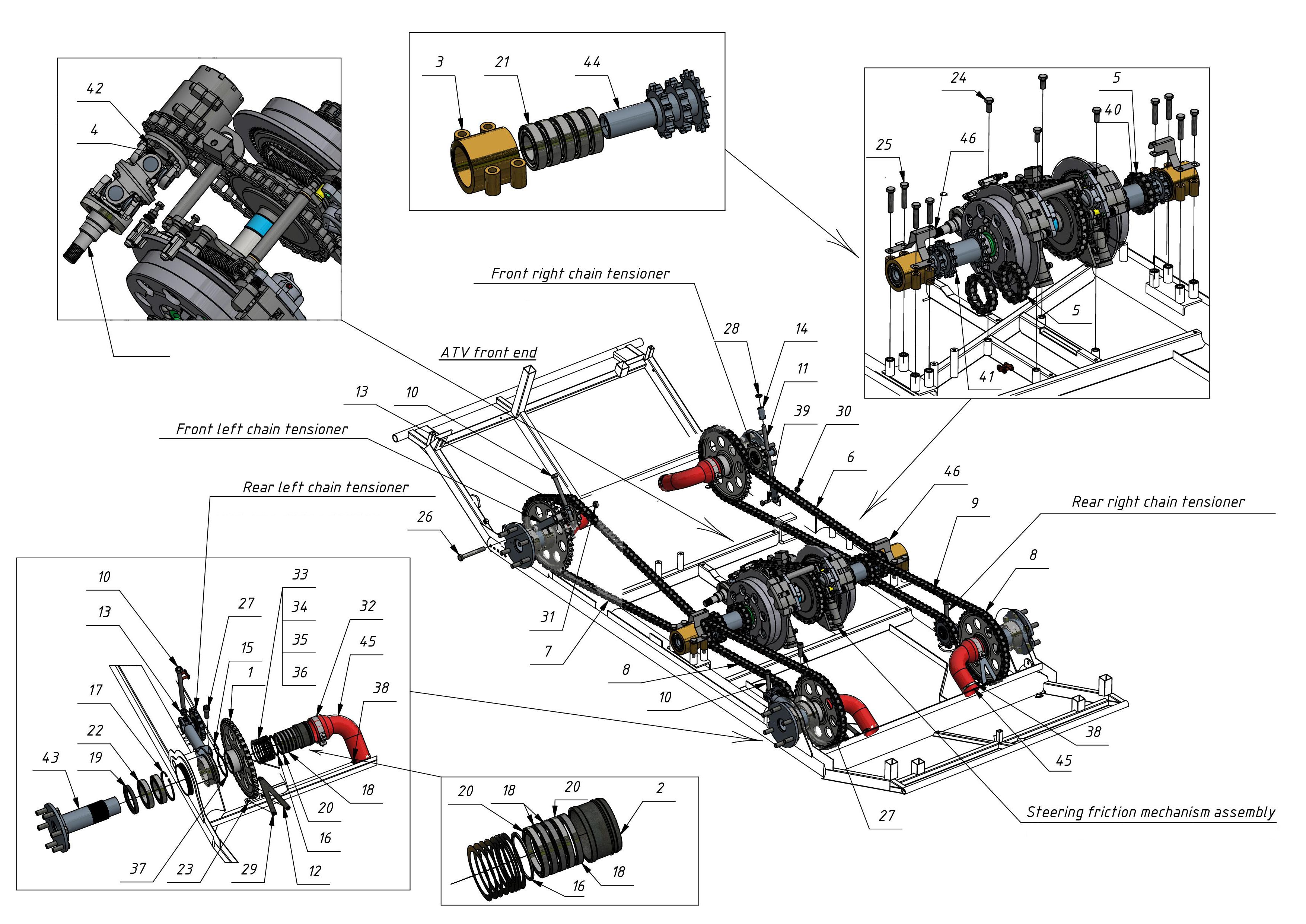 TRANSMISSION ASSEMBLY (0300) | 03-0300 parts manual