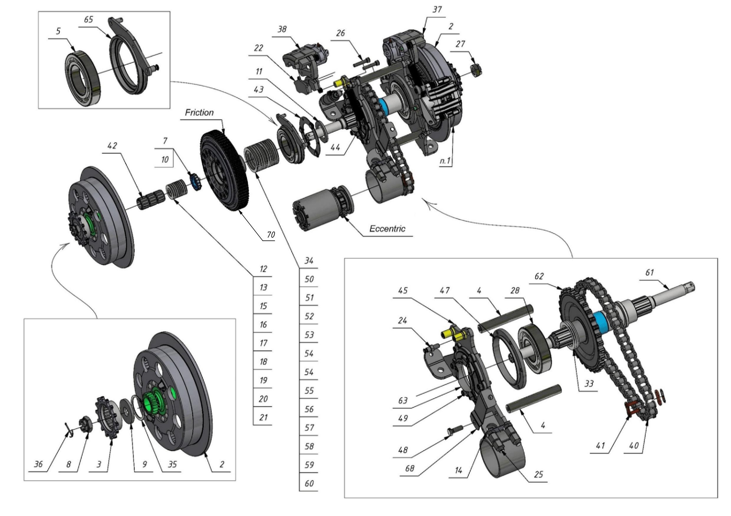 STEERING FRICTION MECHANISM (0301) | 03-0301 parts manual