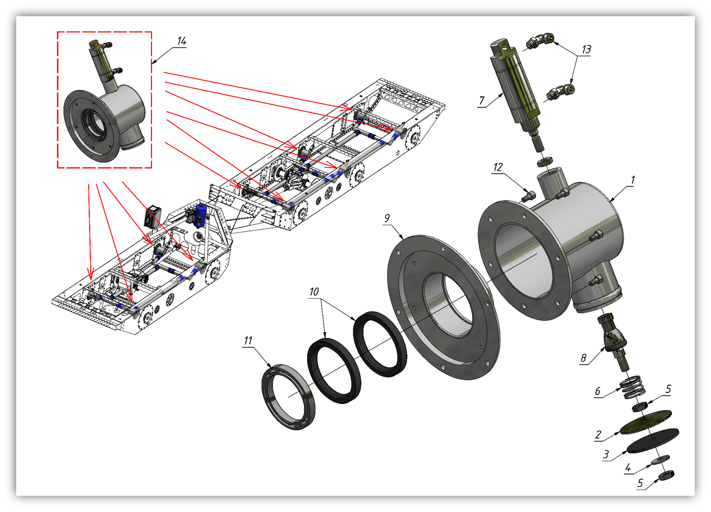 WHEEL INFLATION VALVE (0100) | 01-0100-04 parts manual