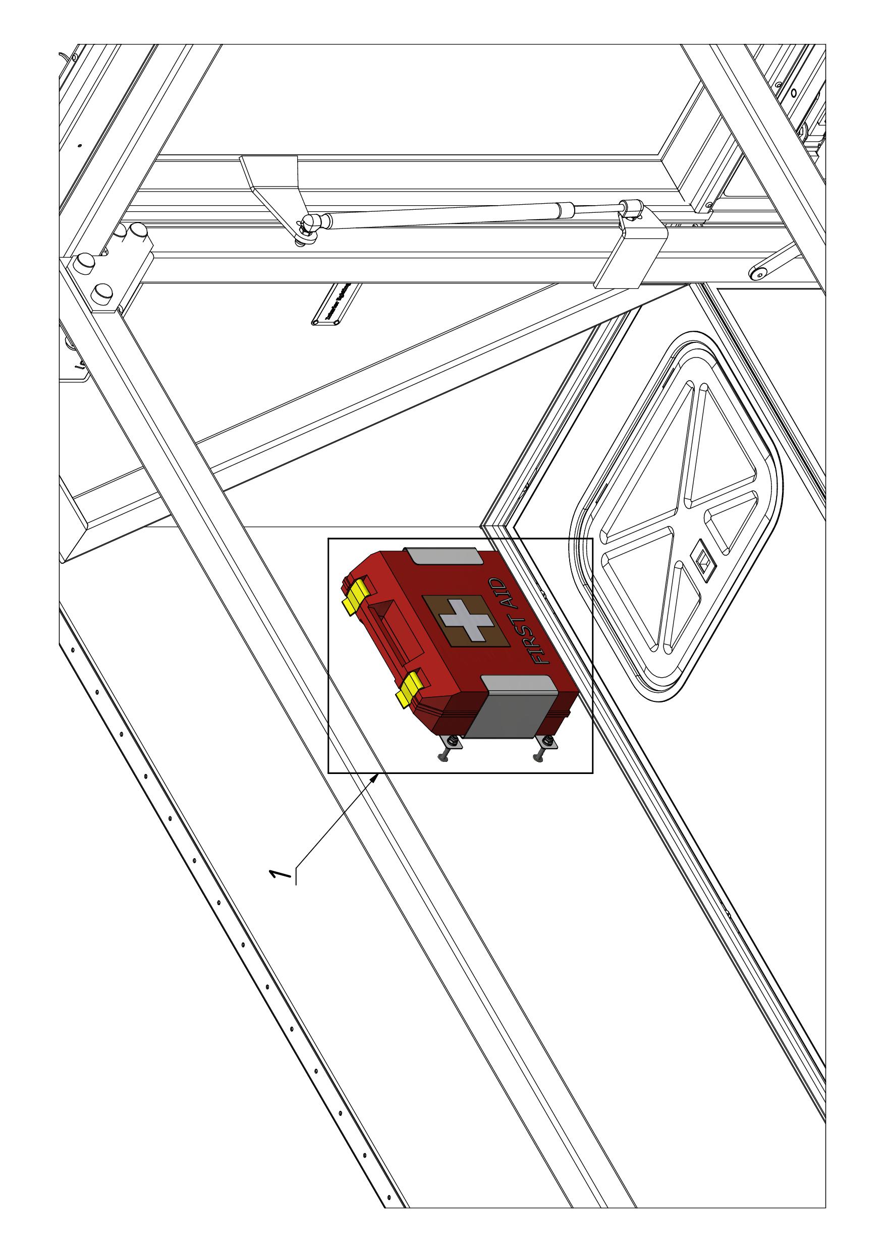FIRST AID KIT, AMA-1. INSTALLATION (1200) | 13-1200-12 parts manual
