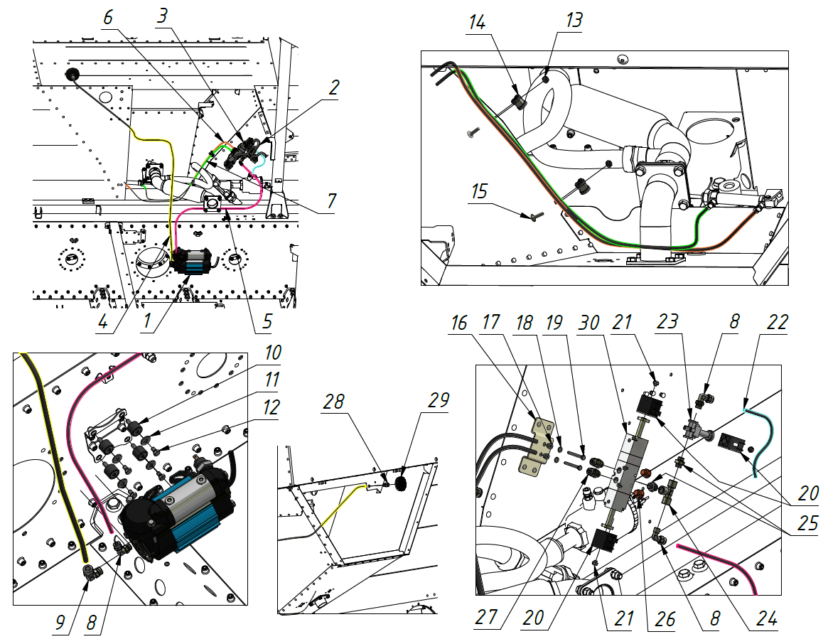 PNEUMATIC SYSTEM ver.II (0900) | 09-0900-05(2) parts manual