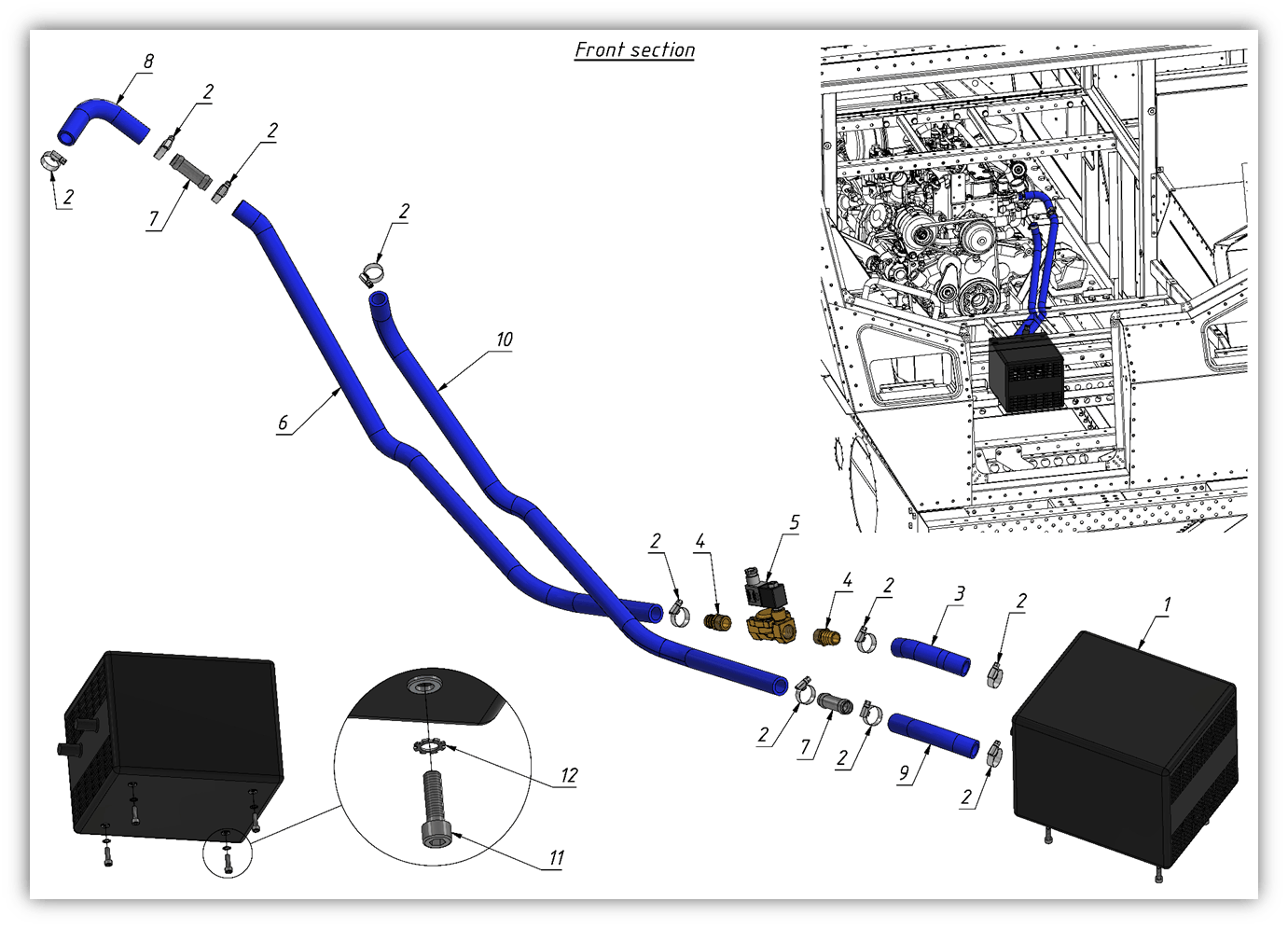 HEATING SYSTEM (1006) | 10-1006 parts manual