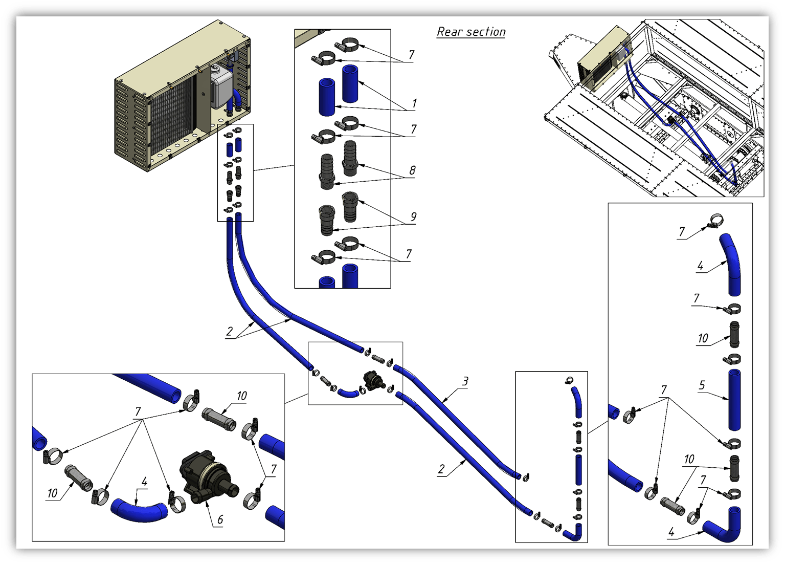 GEARBOX WATER COOLING (1002) | 12-1002 parts manual