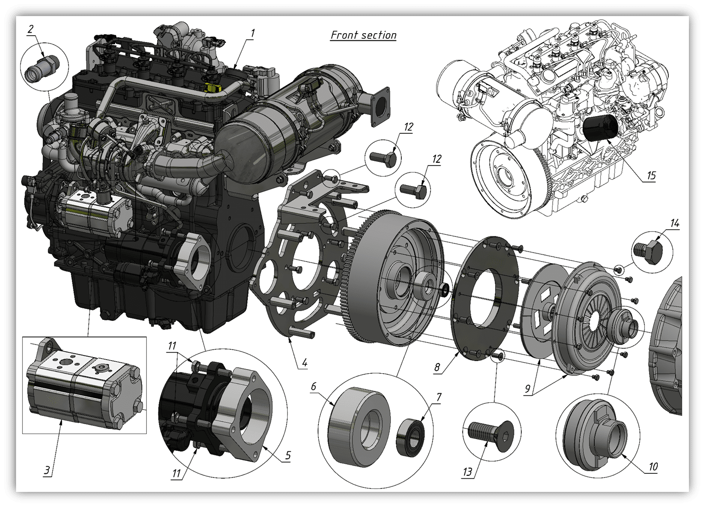 ENGINE ASSEMBLY (1001) | 10-1001 parts manual