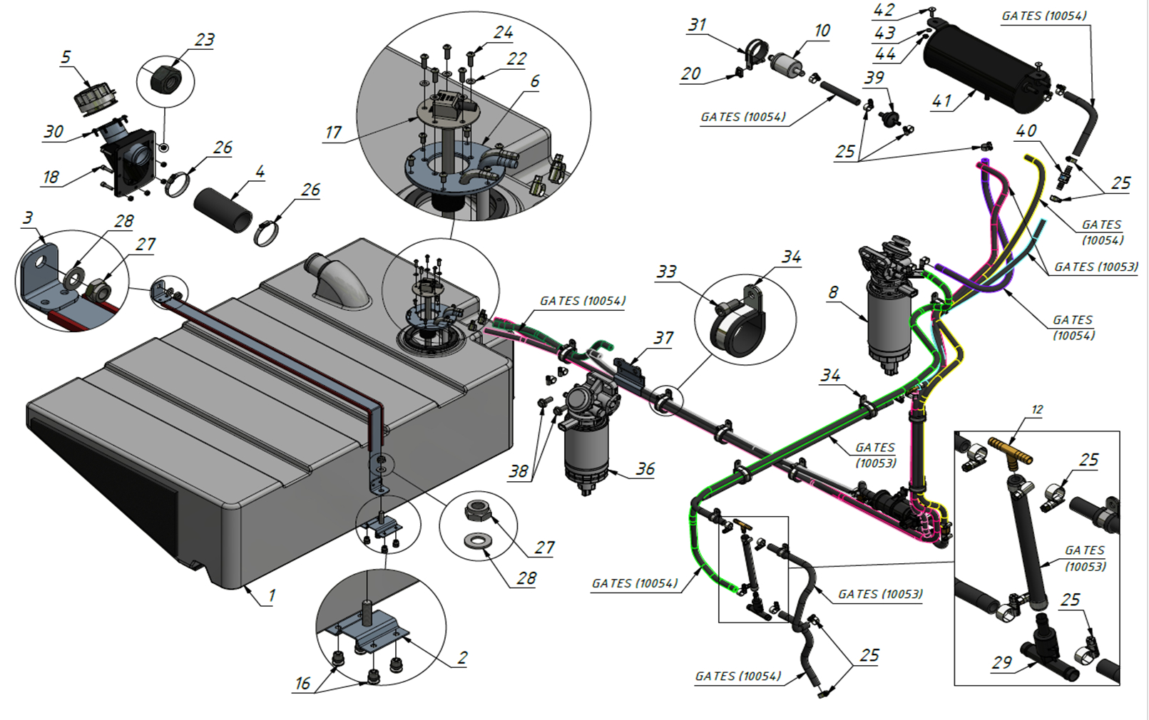 FUEL SUPPLY ver.II(1000) | 10-1000-07(2) parts manual