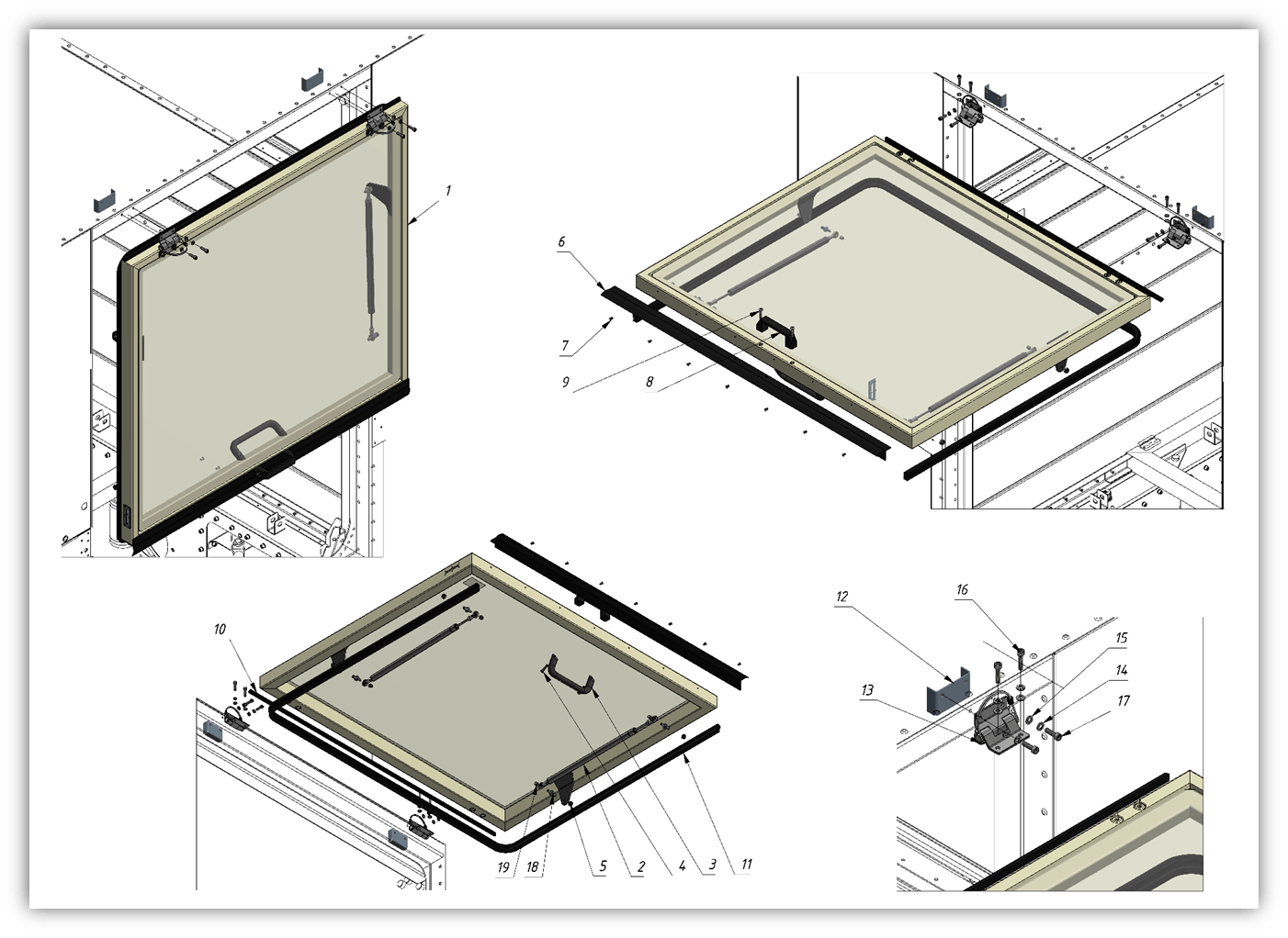 REAR WINDOW (0400) | 04-0400-04 parts manual