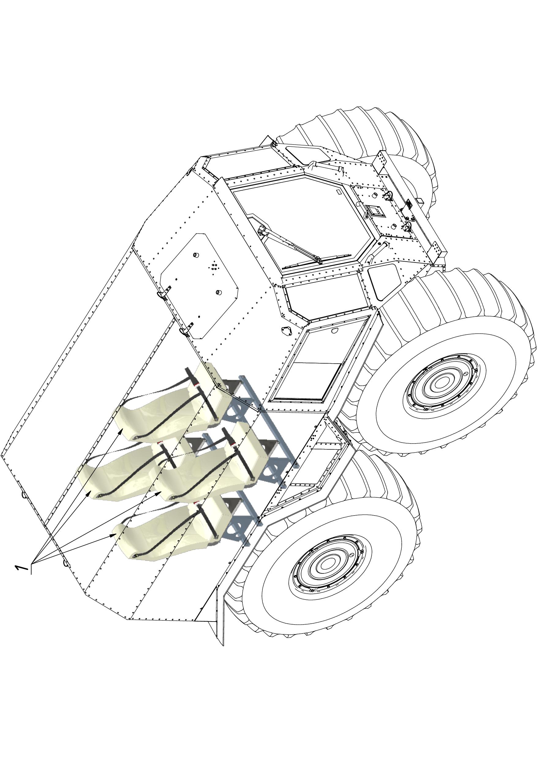 SEAT, REAR W/ SEATBELTS SET OF 4 (1200)
 | 12-1200-14
 parts manual
