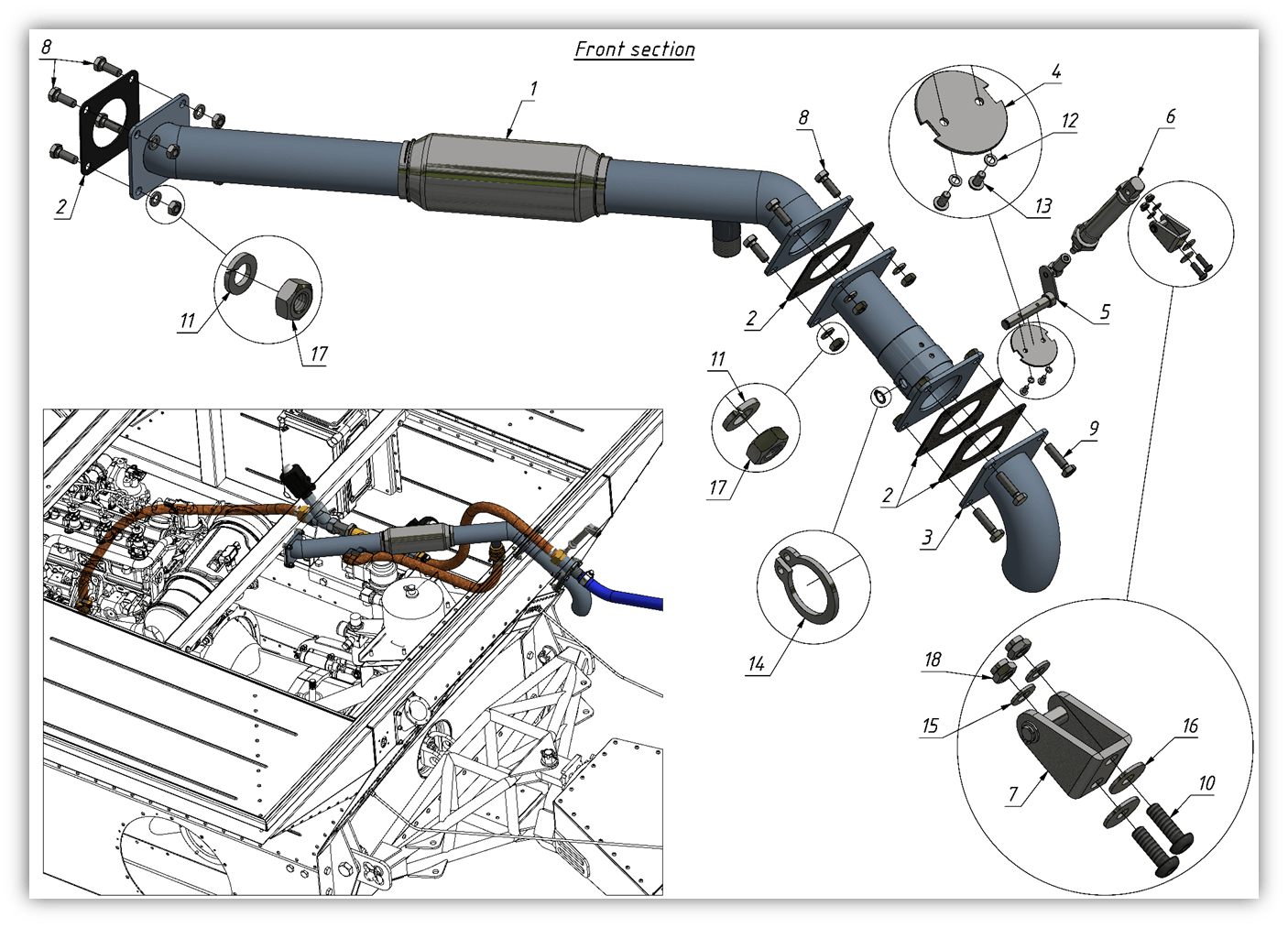 EXHAUST SYSTEM (1003) | 10-1003 parts manual