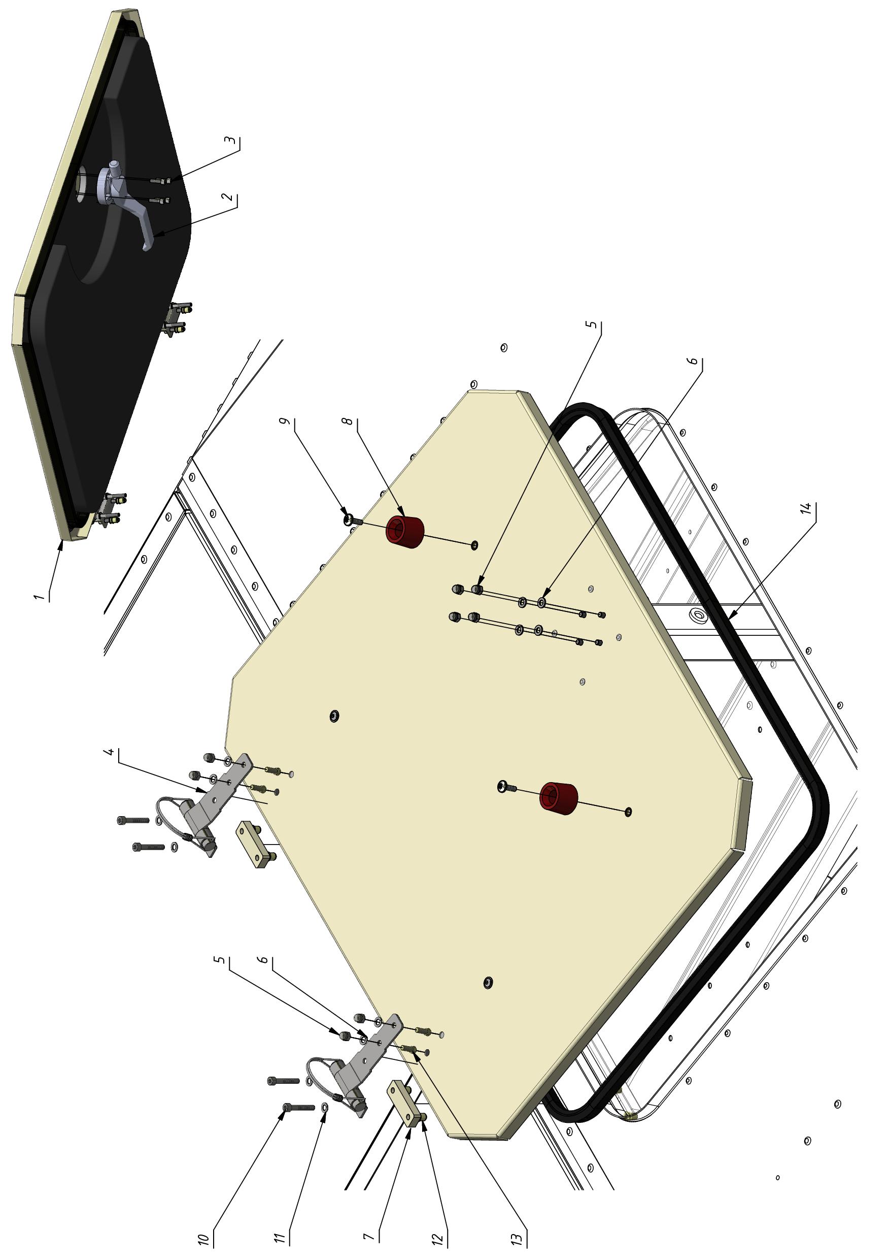 ROOF HATCH (0400) | 04-0400-05 parts manual