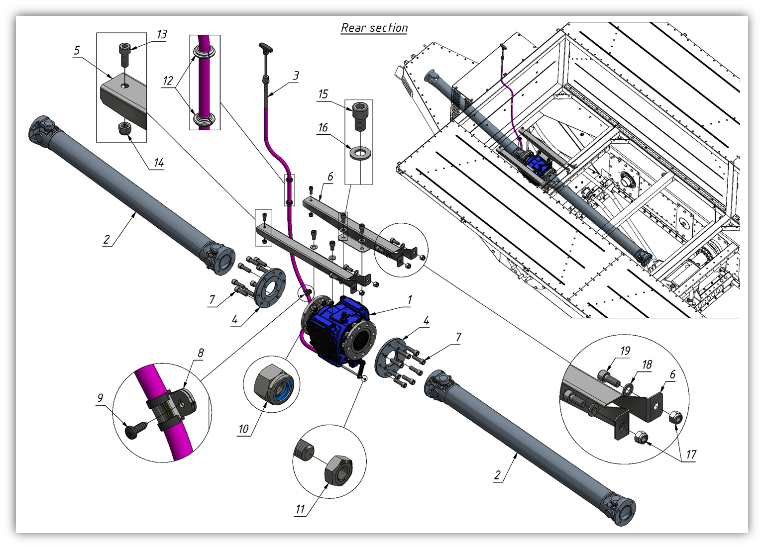 PTO (1001) | 12-1001 parts manual