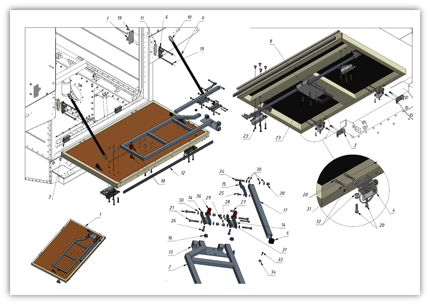 BACK DOOR (0400) | 04-0400-01 parts manual