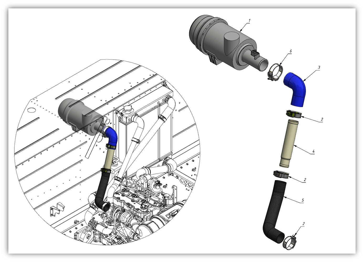 AIR INTAKE SYSTEM (1000) | 10-1000-06 parts manual