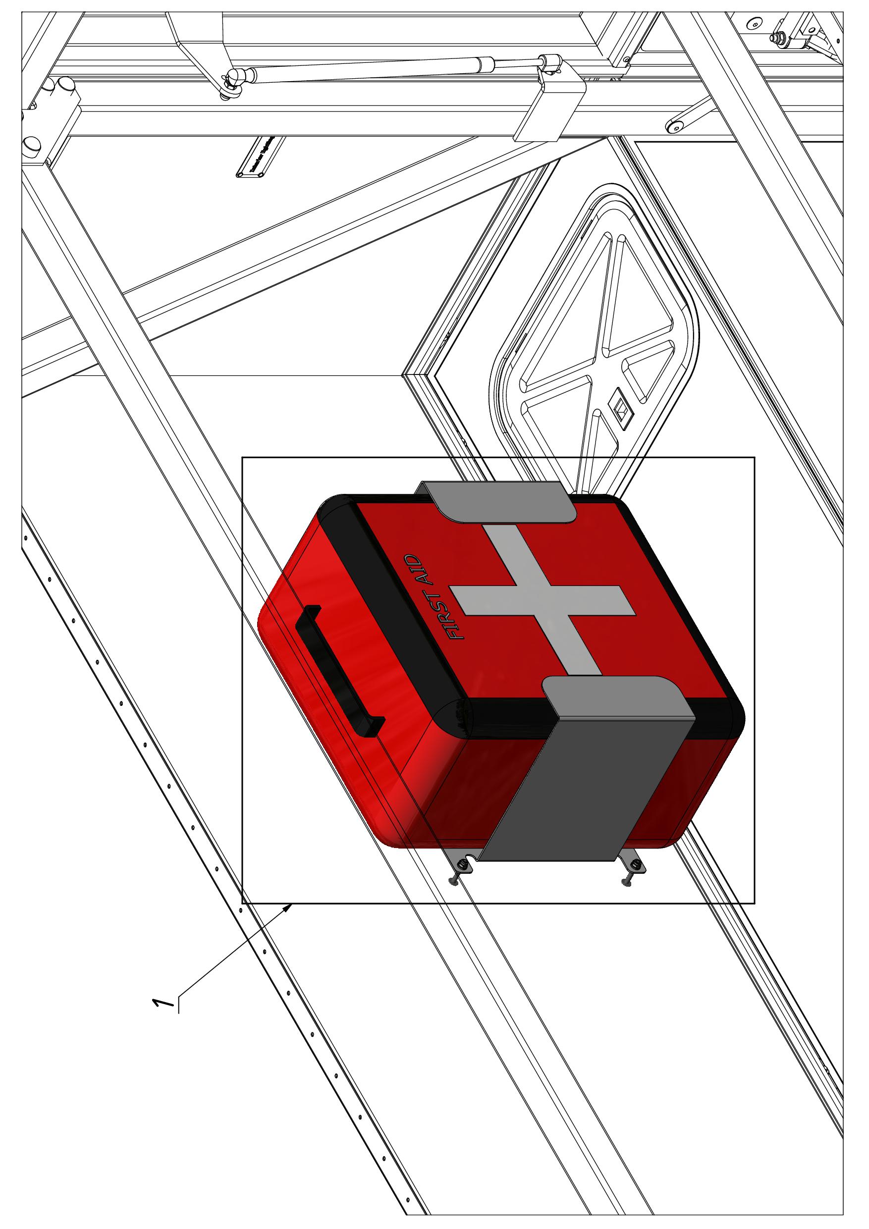 RESCUE FIRST AID KIT. INSTALLATION (1200) | 13-1200-13 parts manual