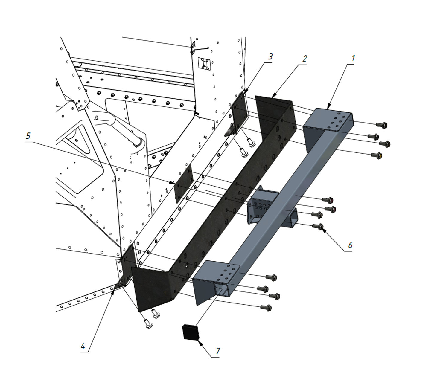 REINFORCED BUMPER (1200) | 12-1200-04 parts manual