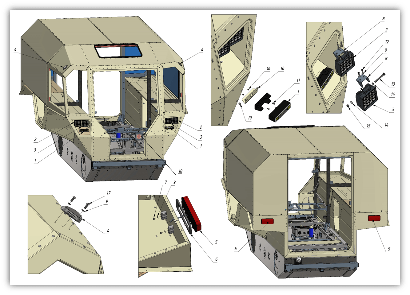 LIGHTING (1100) | 11-1100-01 parts manual