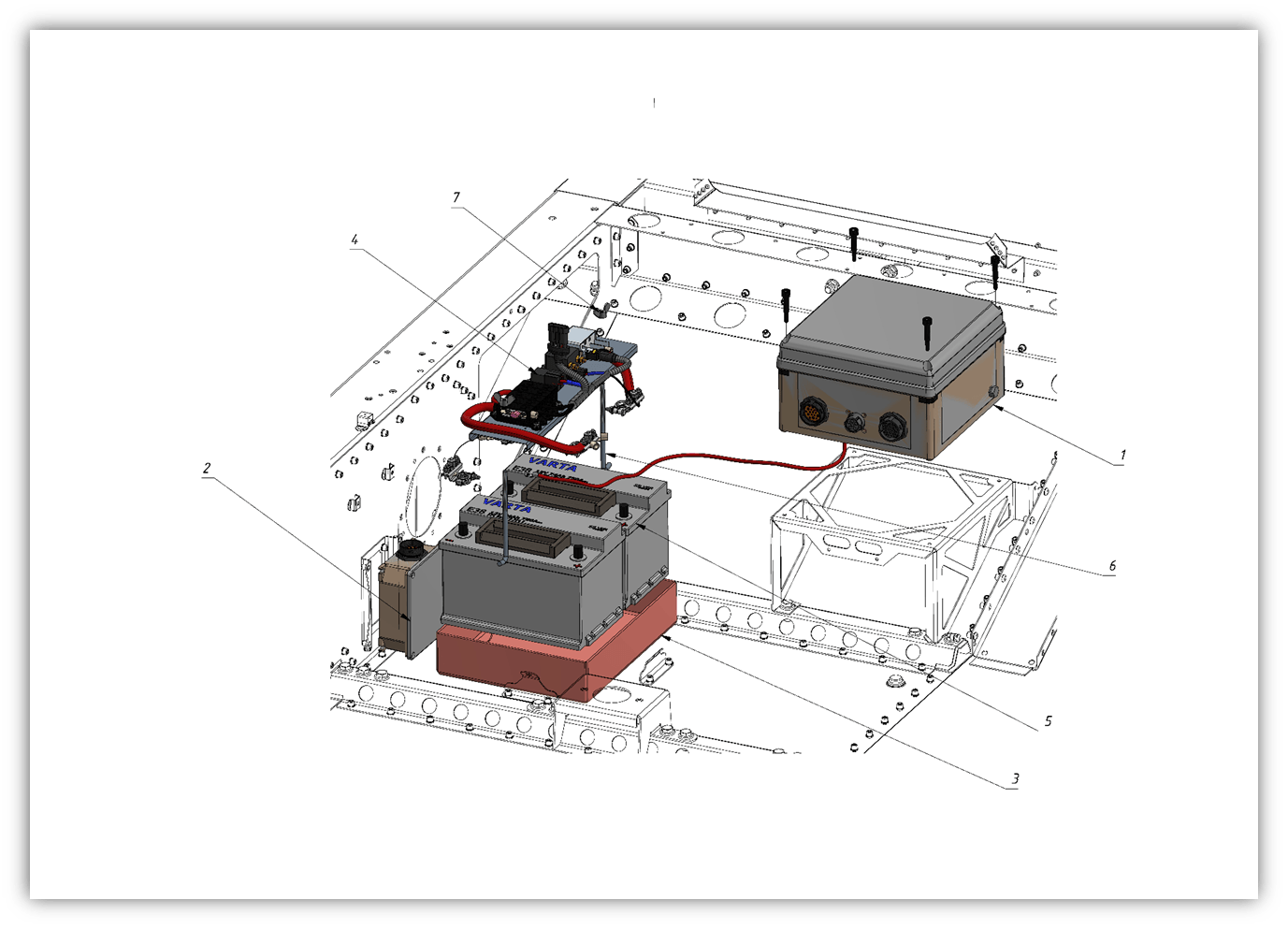 MOUNTING BLOCK, ECU BLOCK, POWER MOUNTING BLOCK, BATTERY (1100) | 11-1100-03 parts manual
