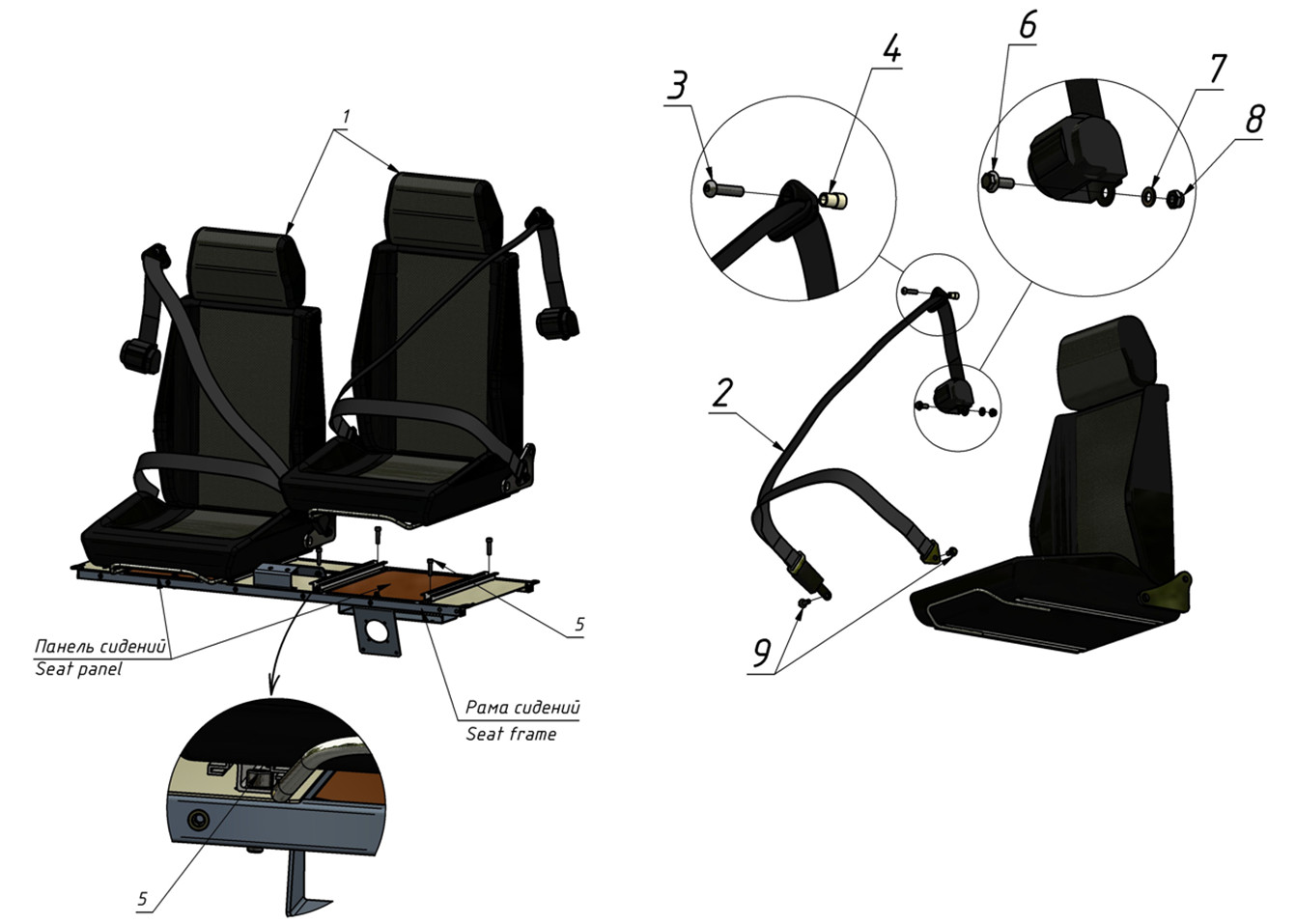 CABIN SEATS (0600) | 06-0600-01 parts manual