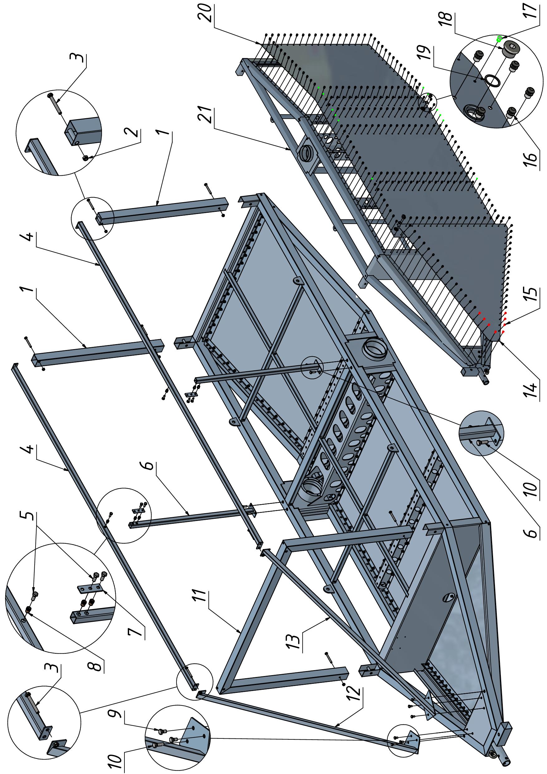 BODY FRAME ASSEMBLY (0200) | 02-0200-01 parts manual