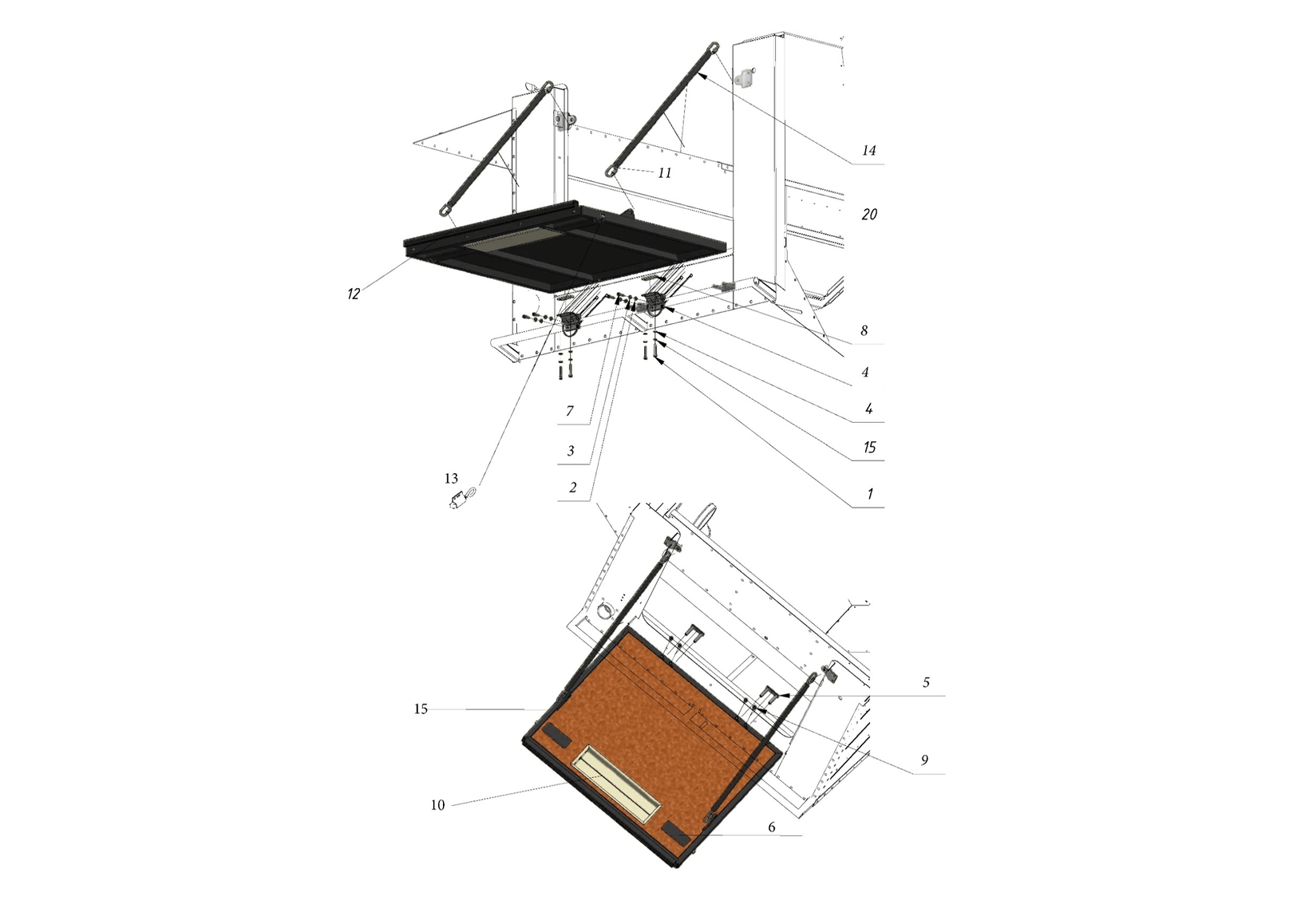 BACK DOOR (0401) | 04-0401-01 parts manual