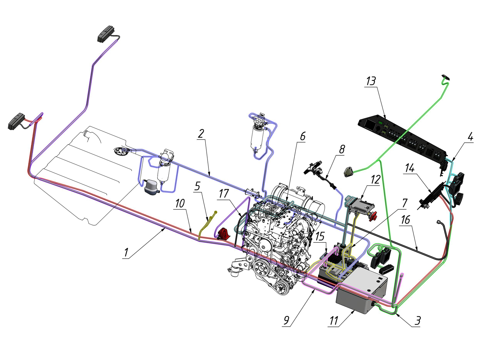 WIRING HARNESS (1200) | 11-1100-06 parts manual
