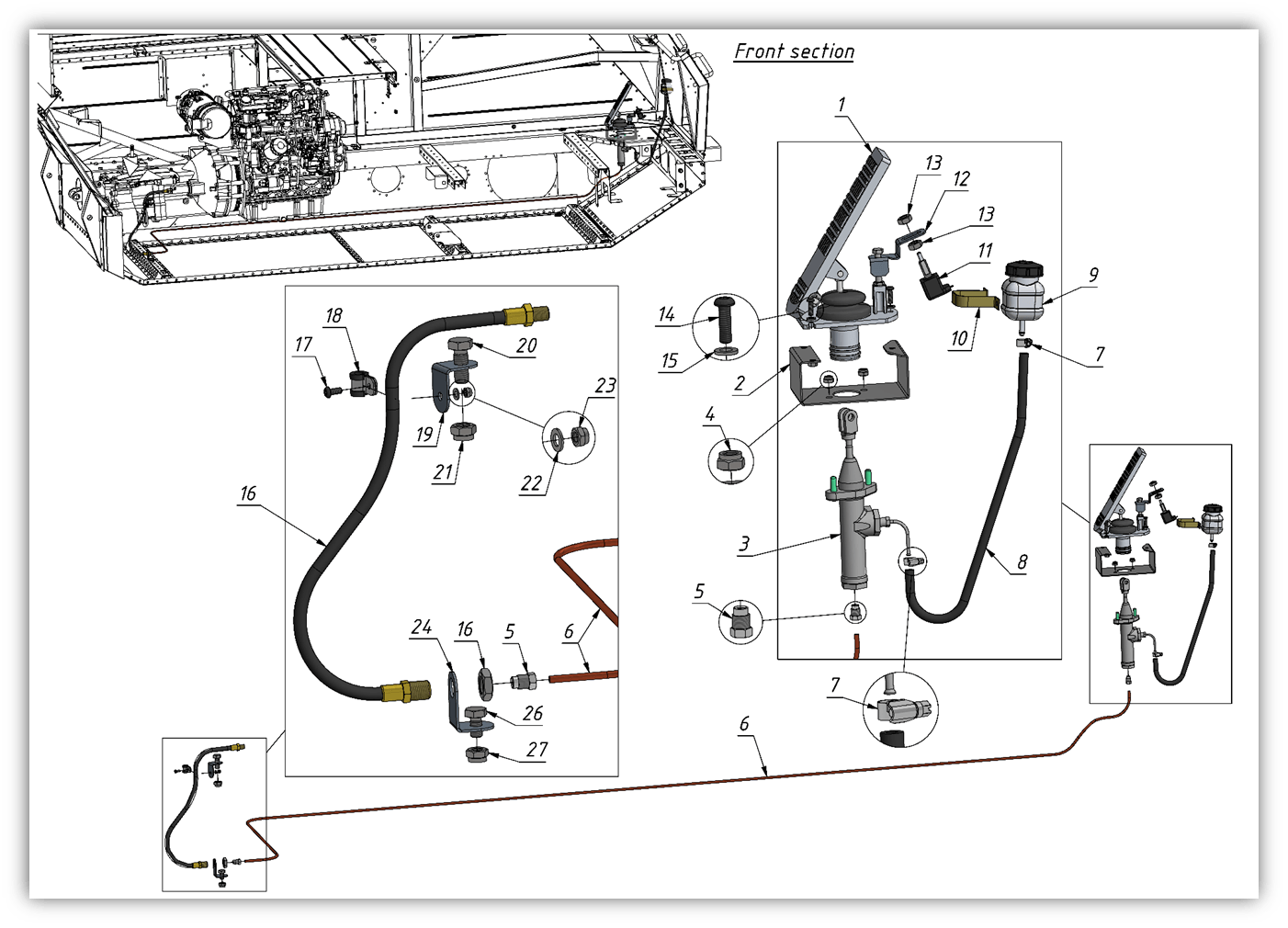 CLUTCH AND TRANSMISSION CONTROL (0903) | 09-0903 parts manual