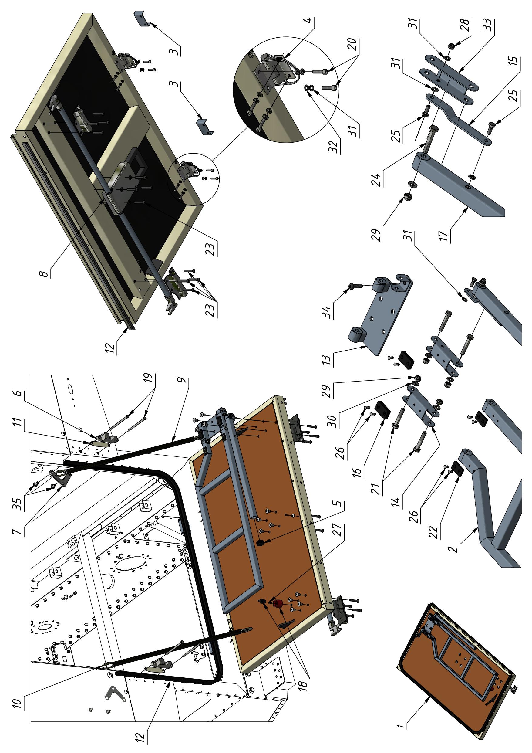 BACK DOOR ver.II (0400) | 04-0400-01(2) parts manual
