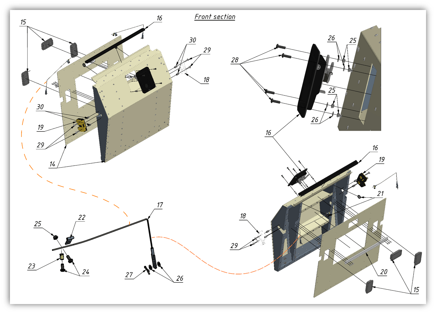 FRONT DOOR (0402) | 04-0402-01 parts manual
