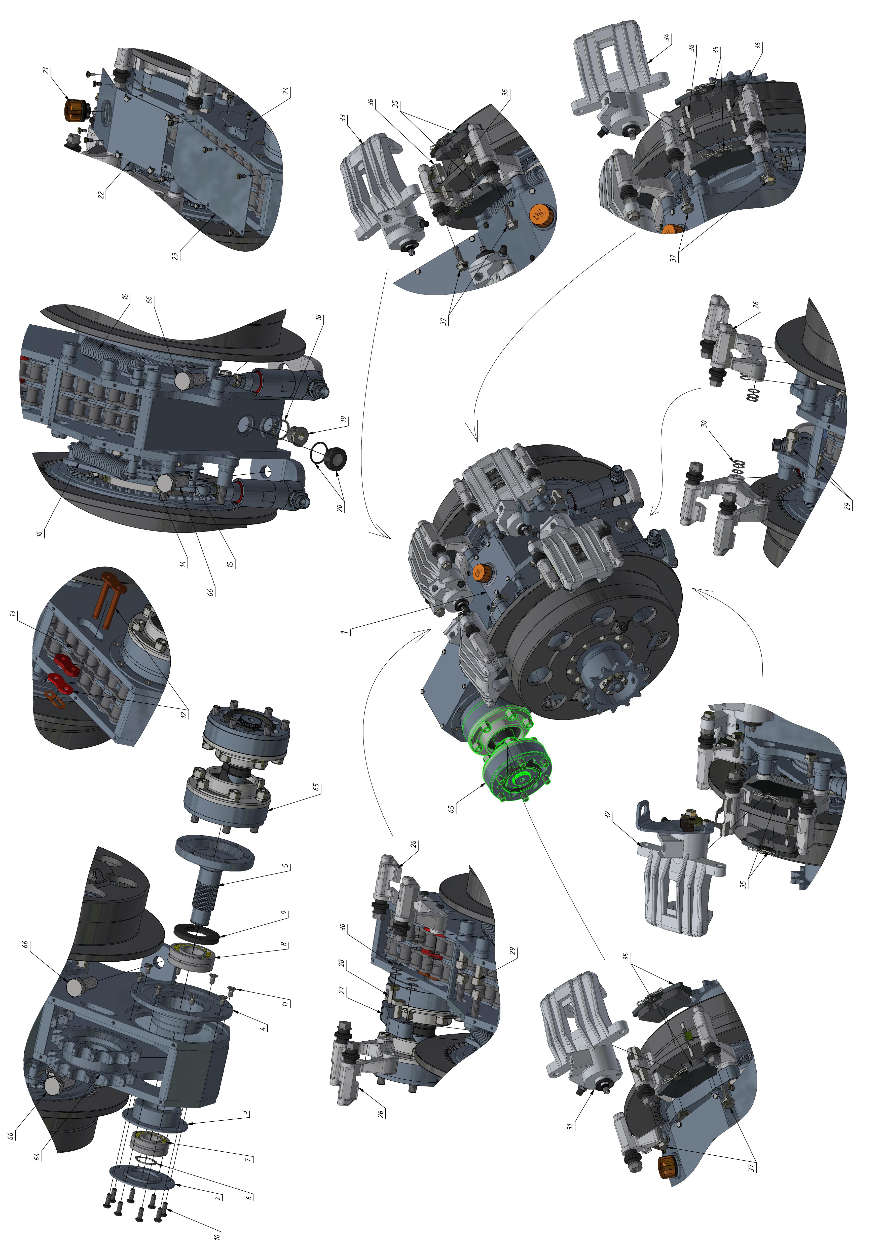 STEERING FRICTION MECHANISM (0300) | 03-0300-02 parts manual