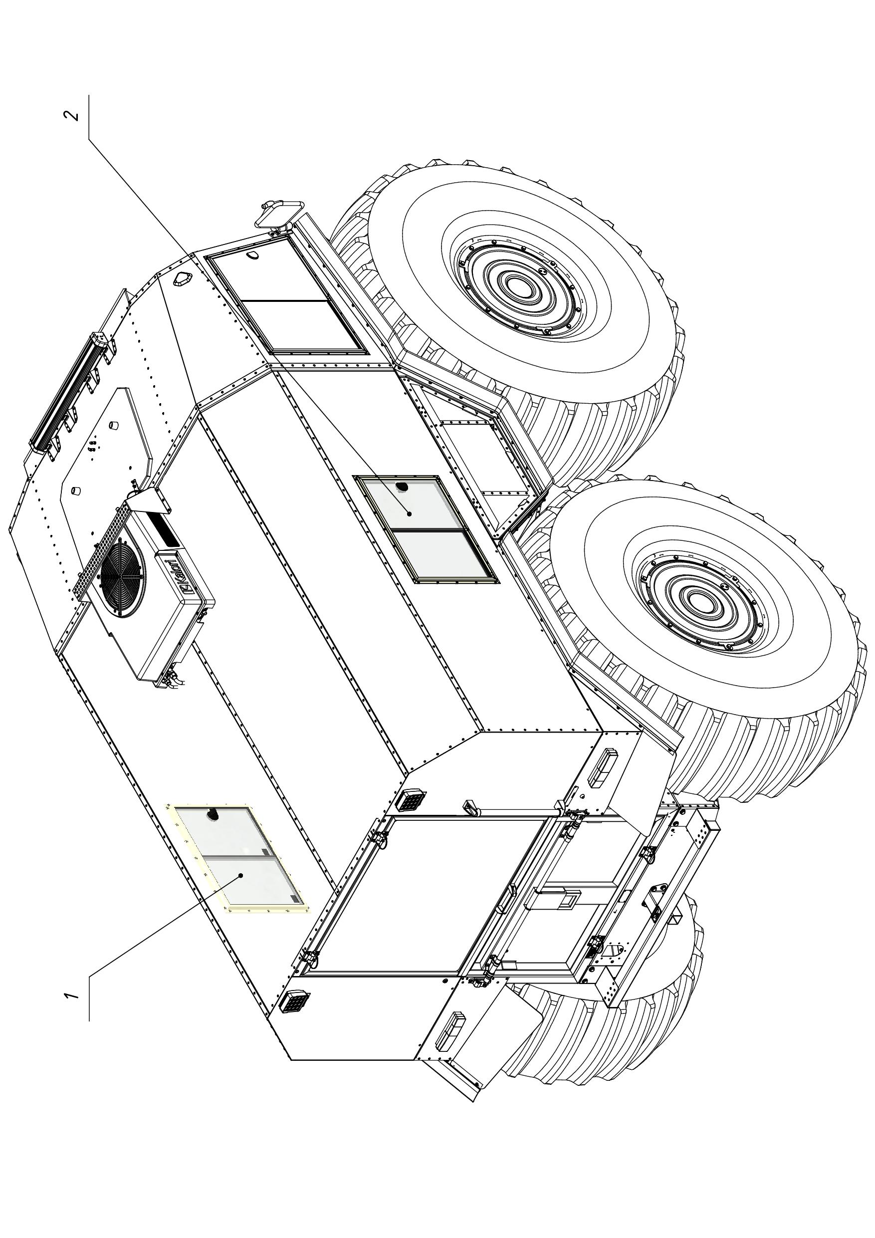 WINDOW, REAR SIDE, (2) (1200) | 12-1200-23 parts manual