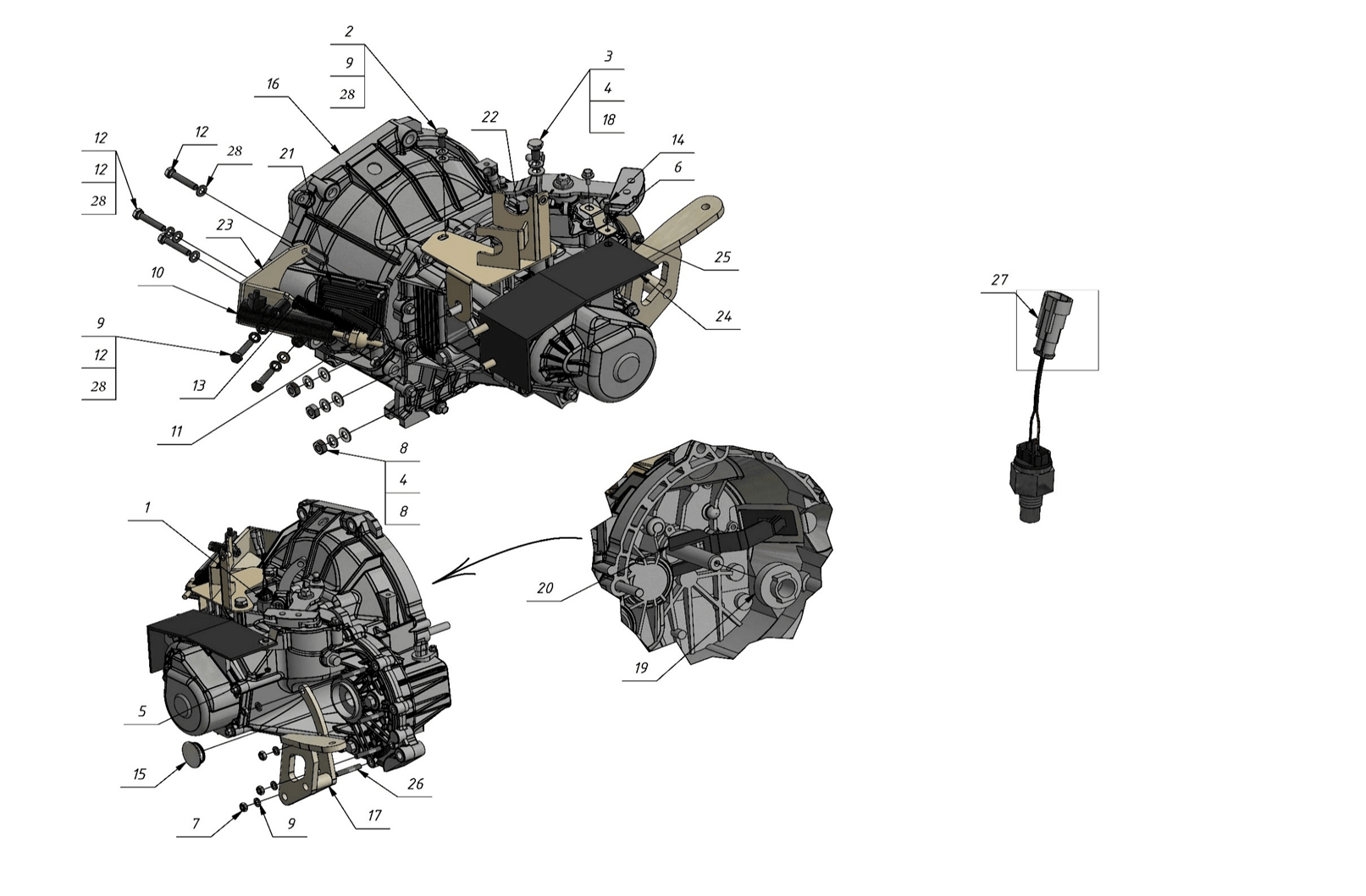 GEARBOX (1002) | 10-1002 parts manual