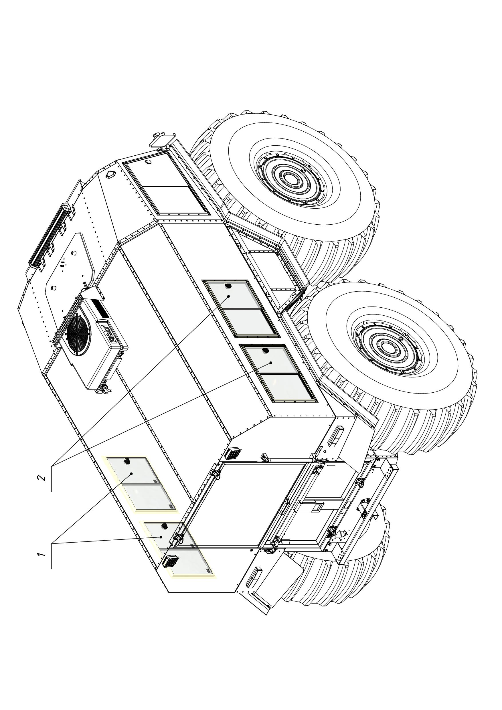 WINDOW, REAR SIDE, (4) (1200) | 12-1200-24 parts manual