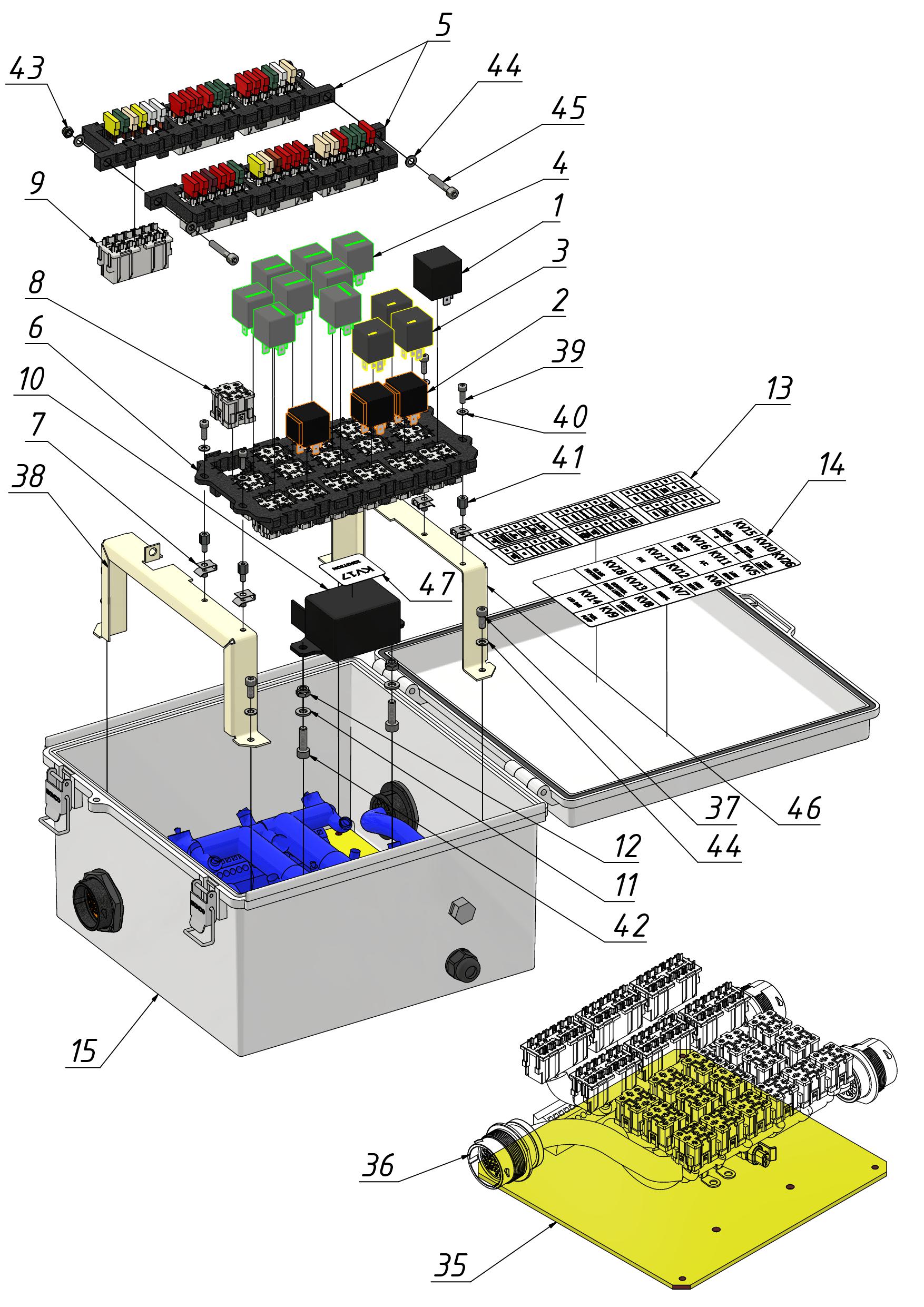 CIRUIT BREAKERS AND RELAY ver.II (1100) | 11-1100-05(2) parts manual